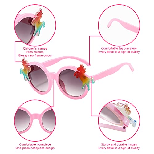 BSNRDX Baseball Cap and Kids Sunglasses Set for Girls Hat and UV Protection Girls Sunglasses Summer Accessories Pink