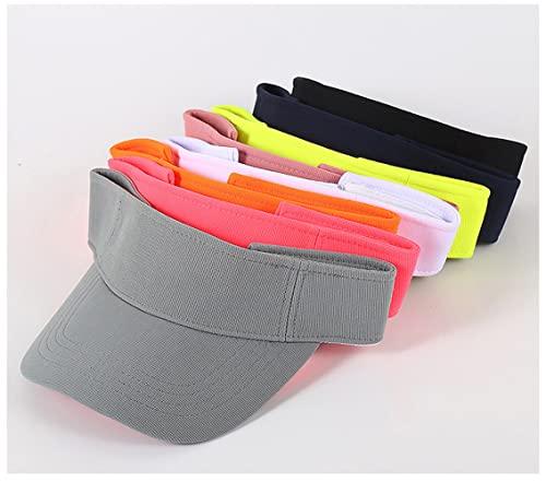 Cysocool Kids Sun Visor Hat 4-12 Years Girls Boys Golf Visor Anti UV Tennis Sun Hat Summer Beach Cool Hat Wide Brim Sun Protection Hat Adjustable Peaked Snapback Cap Sports Running Sun Visor Cap Pink