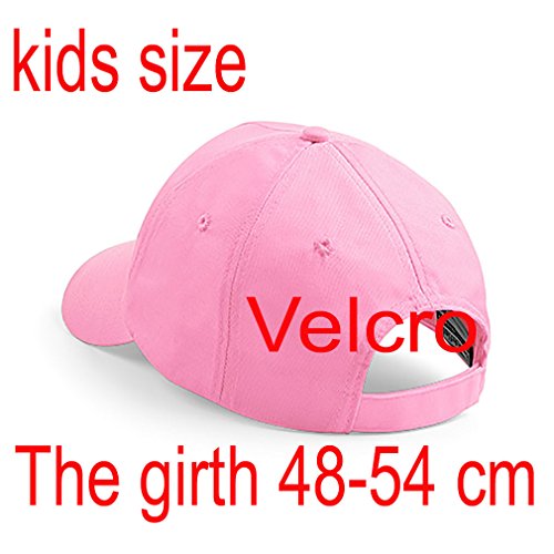 4sold Childrens Embroidery Cotton Summer Sun Hat Children School Kids Caps Hat Sport Alphabet A-Z Boy Girl Adjustable Baseball Cap Pink A