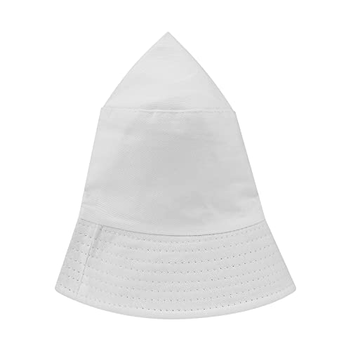 TopTie Classic Kids Cotton Bucket Hat Summer Outdoor UV Sun Protection Hat for Boys Girls-Beige