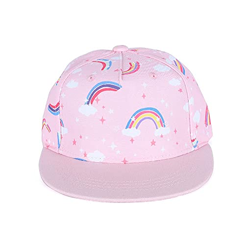 MASOCIO Kids Girls Baseball Cap Baby Toddler Summer Sun Hat Sports Adjustable Cap Age 2 3 4 Years Pink