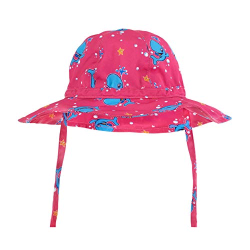 Water Babies Baby and Toddler Kids Floppy Sun Hat (Pink, 0-6 Months)