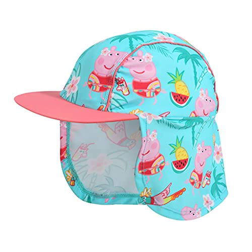 Peppa Pig Tropical Pattern Sun Hat, Girls, 2-5 Years, Multicoloured, Official Merchandise
