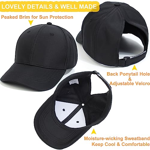 Cysocool Kids Ponytail Baseball Cap 3-8 Years Girls Butterfly Trucker Hat Anti UV Tennis Golf Visor Cap Child Summer Sun Protection Hat Peaked Snapback Cap Sports Running Cap Beach Cool Sun Hat