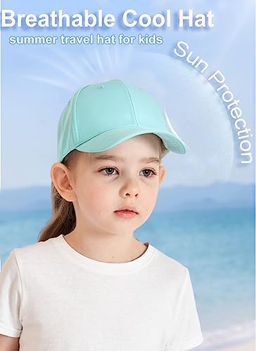 Cysocool Kids Ponytail Baseball Cap 3-8 Years Girls Butterfly Trucker Hat Anti UV Tennis Golf Visor Cap Child Summer Sun Protection Hat Peaked Snapback Cap Sports Running Cap Beach Cool Sun Hat