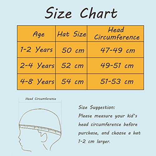 FenFang Toddler Bucket Sun Hat, Kids Summer Fisherman Hats for Baby Infant Boys Girls, Wide Brim Beach Cap, Dinosaur Fisher Hat with Adjustable Chin Strap 1 2 3 4-8 Years (2-4 Years, White)