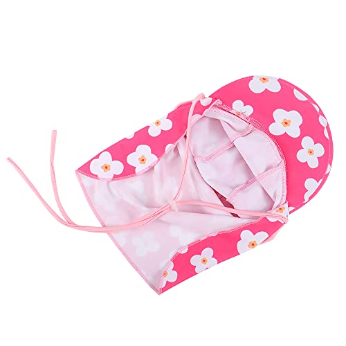 MK MATT KEELY Toddler Sun Hat Boys Girls Summer Neck Protection Legionnaires Hat with Adjustable Chin Straps for Age 1-10 Years Kids,Rose Red Flower