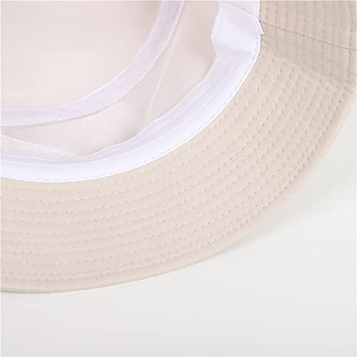 imKutie Kids Smile Face Sun Hat, UPF 50+ Toddler Boys Girls Summer Bucket Hat Wide Brim Unisex Beach Hats Caps for 2-8 Years Beige