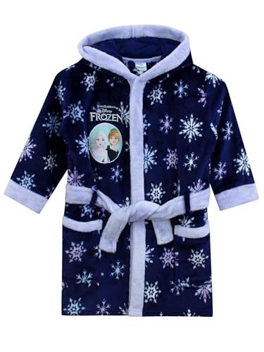 Disney Frozen Dressing Gown | Anna And Elsa Girls Dressing Gown | Princess Dressing Gowns For Kids Blue 4-5 Years