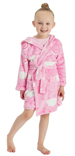Girls Peppa Pig Dressing Gown Pink Character Nightwear (Peppa Pig - Pink White, 2-3 Years)