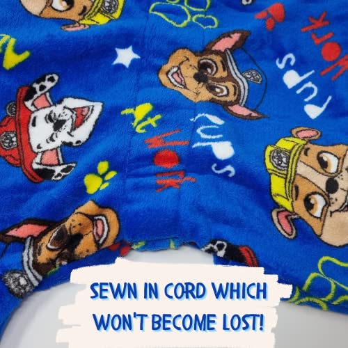 Paw Patrol Chase, Marshall and Rubble Boys Dressing Gown/Robe (4-5yr) Blue