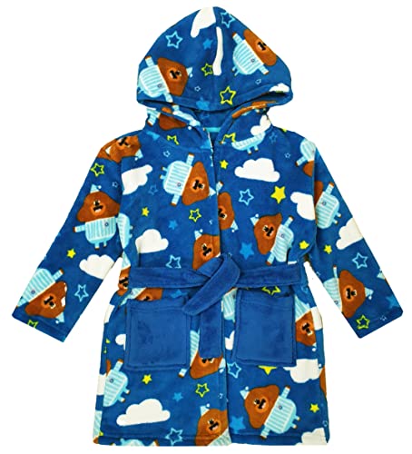 Boys Hey Duggee Dressing Gown Bathrobe Character Wear (Hey Duggee, 4-5 Years)