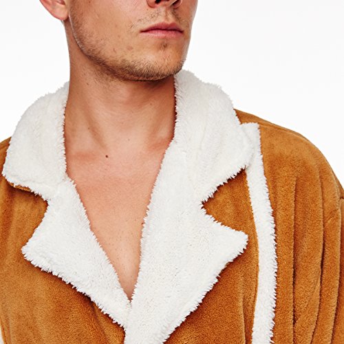 Only Fools and Horses Groovy-del-boy-only-Fools-Bathrobe, Tan/White, One Size