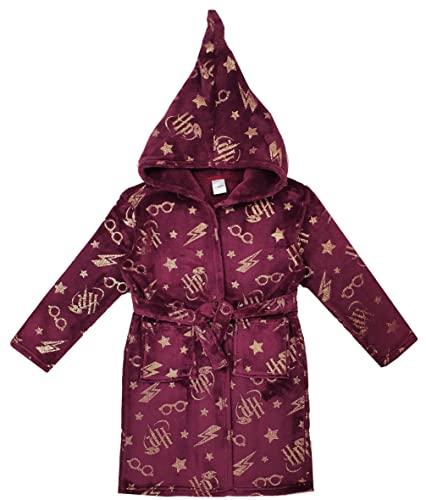 Girls Boys Harry Potter Dressing Gown Bathrobe Robe (Harry Potter, 9-10 Years)