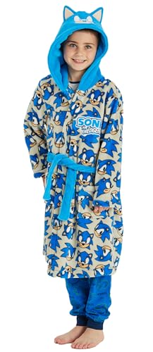 Sonic The Hedgehog Boys Dressing Gown Robe Patterned (Sonic, Patterned, 7-8 Years)
