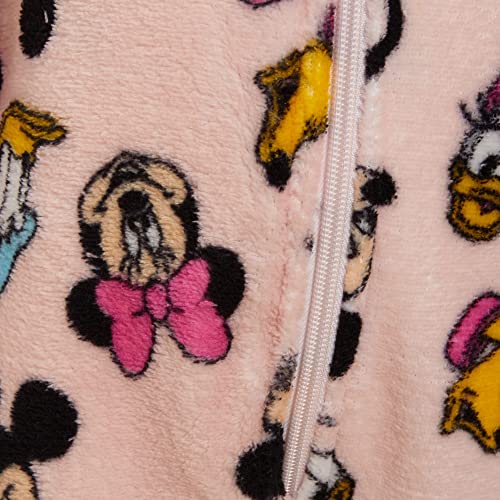 Disney Minnie Mouse & Friends All in One Pyjamas for Girls Fleece Pjs Nightwear Light Pink 8 Years