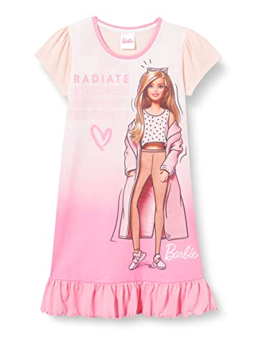 Barbie Girls Nightdress, Ages 3 to 10 Years, Official Gifts (8-9 Years) Pink