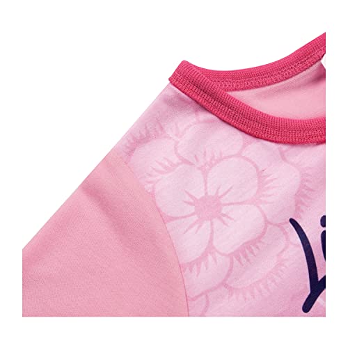 Disney Princess Girls Nightdress, Belle Rapunzel and Ariel Nightie, Ages 3 to 8 Years Old (6-7 Years) Pink