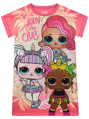 L.O.L. Surprise! Nightdress Girls Short Sleeve LOL Nightie Pink 9-10 Years