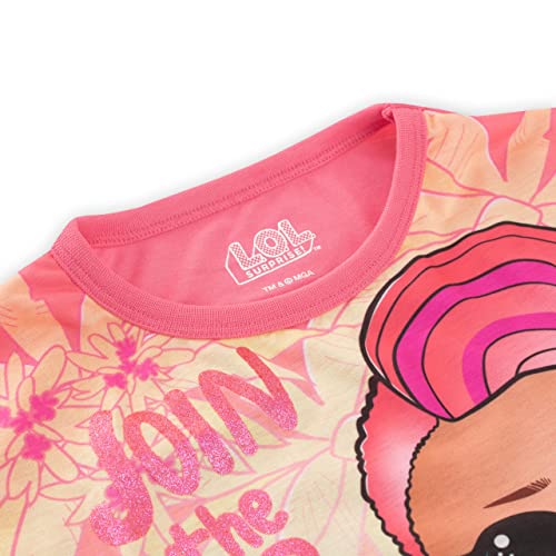 L.O.L. Surprise! Nightdress Girls Short Sleeve LOL Nightie Pink 9-10 Years