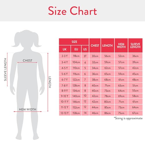 Harry Potter Girls Nightdress | Gryffindor Girls' Nighties | Long Sleeve Hogwarts Nighty for Kids Multicoloured Age 9 to 10 Years