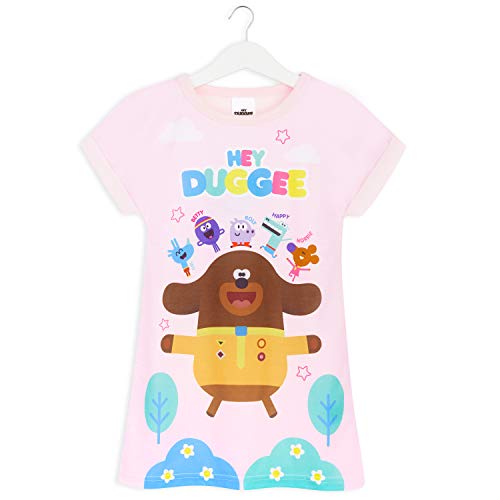 Hey Duggee Girls Nightdress, Girl Nightie 18 Months To 6 Years, Short Sleeved Pyjamas (Pink, 2-3 Years)