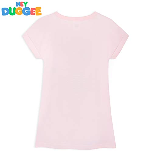 Hey Duggee Girls Nightdress, Girl Nightie 18 Months To 6 Years, Short Sleeved Pyjamas (Pink, 2-3 Years)