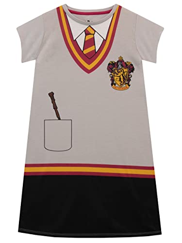 Harry Potter Nightdress | Hogwarts Girls’ Nighties | Gryffindor Night Dress Grey Age 11 to 12 Years