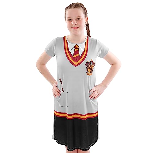 Harry Potter Nightdress | Hogwarts Girls’ Nighties | Gryffindor Night Dress Grey Age 11 to 12 Years