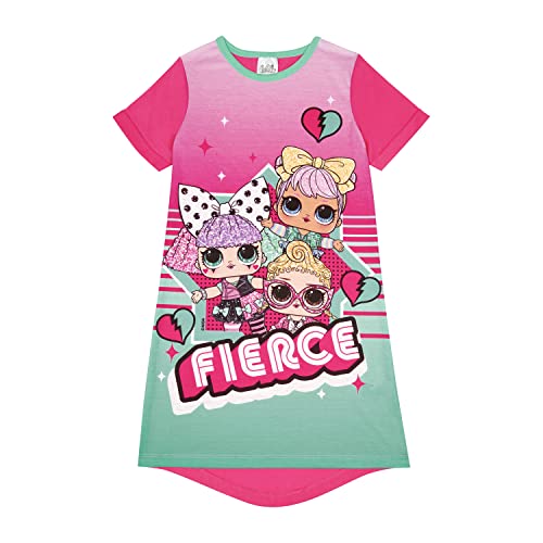 LOL Surprise! Girls Nightdress, Doll Nightie, Ages 5 to 12 Years Old (10-11 Years) Pink