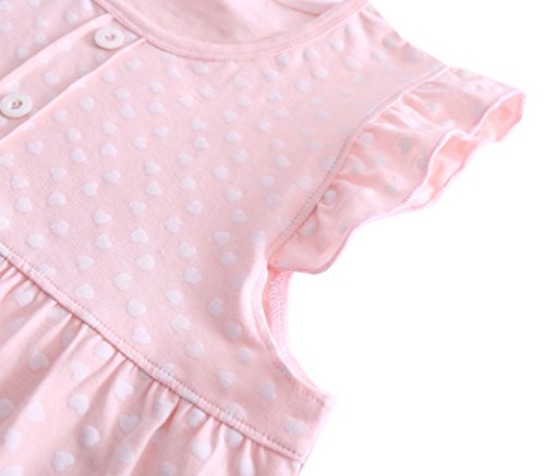 ABClothing Girls' Flutter Sleeve Graphic Sleep Night Gown 3T 4T White