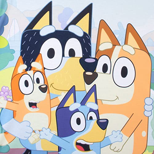 Bluey Nightdress | Short Sleeve Girls' Nighties | Nightie for Kids Multicolour 3 to 4 Years