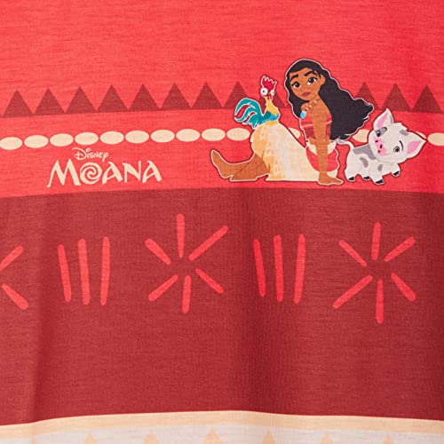 Disney Girls Moana Nightdress Kids Short Sleeve Nightie Nightshirt Nighty Dress Multicolour 7-8 Years