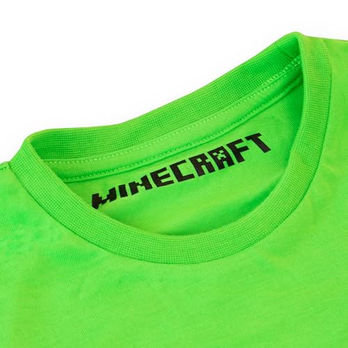 Minecraft Girls Pyjamas | Girls Creeper Nightdress | Gamer Pjs | Gaming Gifts | Green 8 to 9 Years