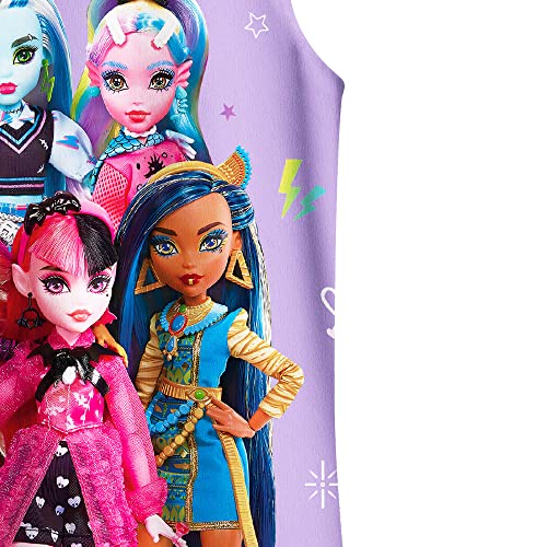 Aepotumn Monster High Girls Nightdress Nightwear Long Sleeve Nighties Sleepwear Dress for Girls