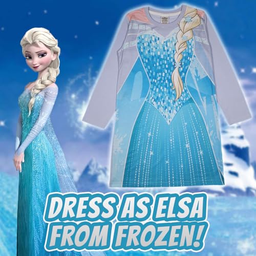 Elsa Frozen Long Sleeved Dress Up Nightie/Nightdress 4-5yrs