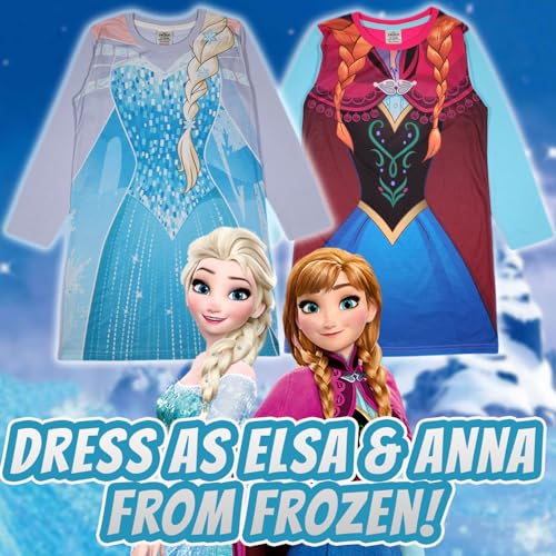 Elsa Frozen Long Sleeved Dress Up Nightie/Nightdress 4-5yrs