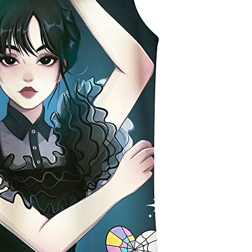 Brigcalki Wednesday Addams Gifts Girls Night Dress Girls Girls Pyjamas Short Sleeve Pjs Girls Nightie for 9-10 Y Kids