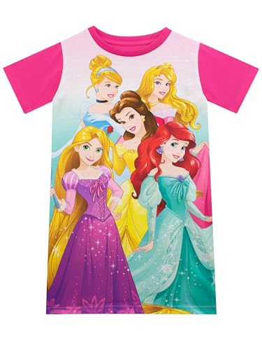 Disney Princess Nightdress | Cinderella, Sleeping Beauty, Rapunzel, Ariel & Belle Girls Nightdress | Multicoloured 3-4 Years