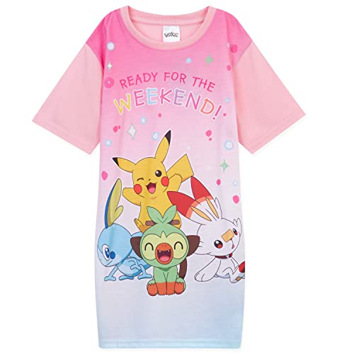 Pokemon Nightdress for Girls (Pink, 4-5 Years)