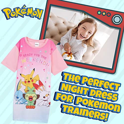 Pokemon Nightdress for Girls (Pink, 4-5 Years)