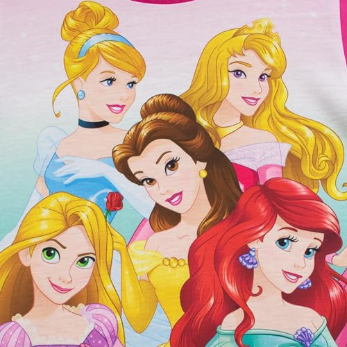 Disney Princess Nightdress | Cinderella, Sleeping Beauty, Rapunzel, Ariel & Belle Girls Nightdress | Multicoloured 3-4 Years