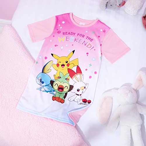 Pokemon Nightdress for Girls (Pink, 4-5 Years)