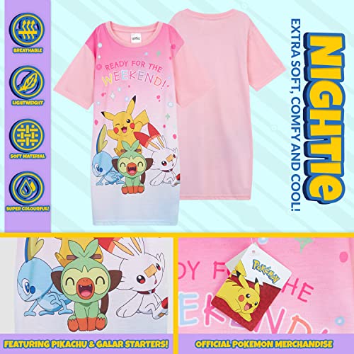 Pokemon Nightdress for Girls (Pink, 4-5 Years)