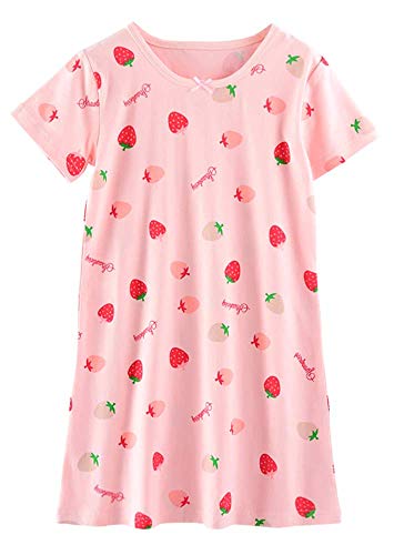 ABClothing Girls Kids Organic pink Nightgown Sleepwear Dress Soft Home Dress Wear 11 12 Years Old