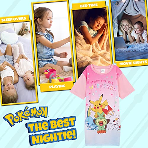 Pokemon Nightdress for Girls (Pink, 4-5 Years)