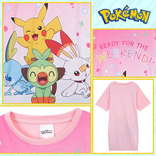 Pokemon Nightdress for Girls (Pink, 4-5 Years)