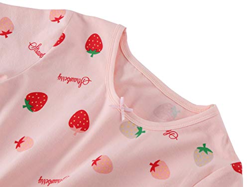 ABClothing Girls Kids Organic pink Nightgown Sleepwear Dress Soft Home Dress Wear 11 12 Years Old