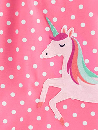 Simple Joys by Carter's Girls' 2-Pack Nightgowns, Mint Green Rainbow/Pink Polka Dot, 2-3 Years (Pack of 2)