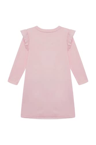 Brand Threads Girls Pink Peppa Pig Nightdress | Kids Nightie Sleepwear | Dreamy Nightdress with Frill Sleeves